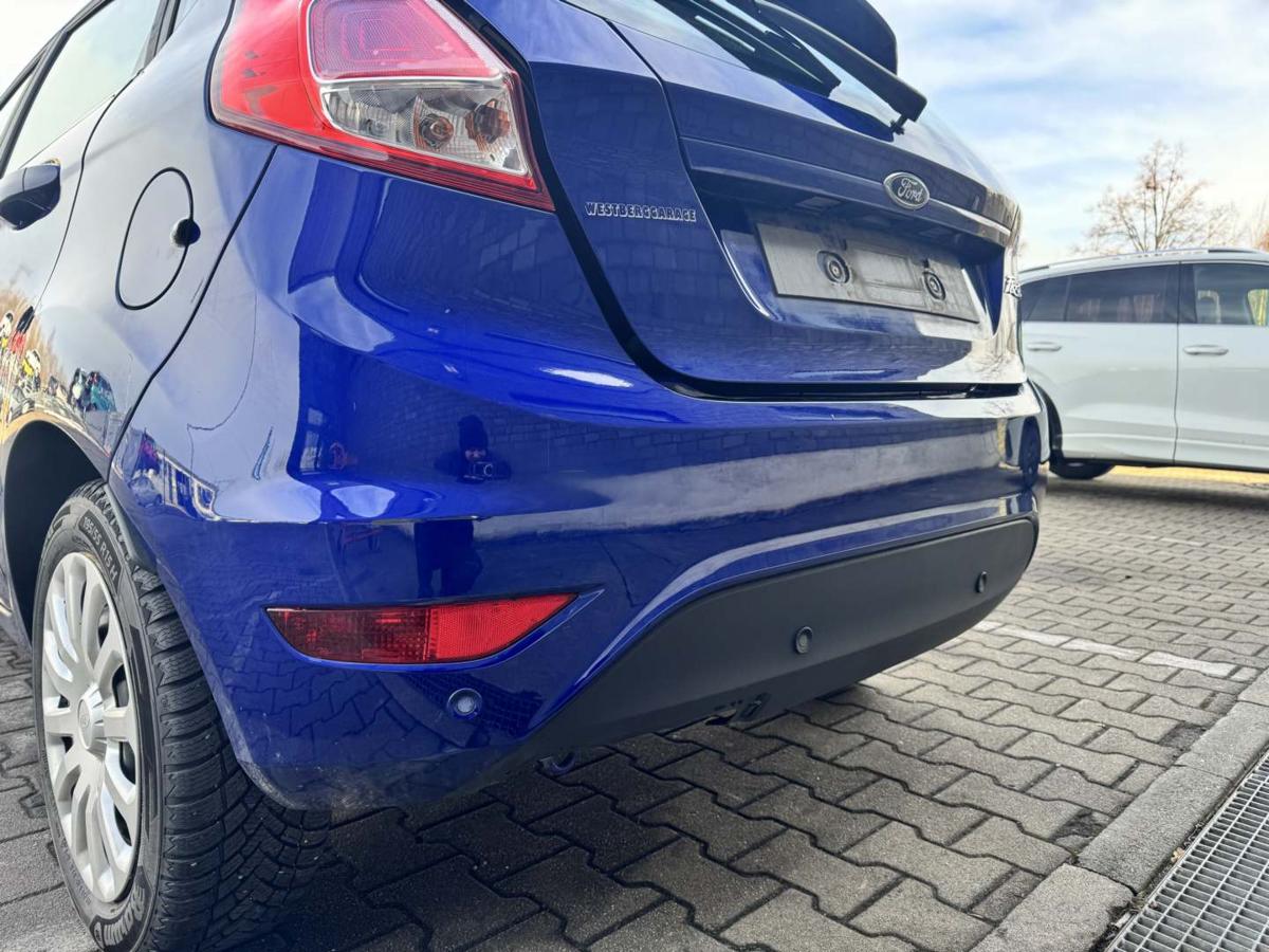 Ford Fiesta JA8 original Sto&szlig;stange Stossf&auml;nger hinten Indic Blau Metallic Bj.2016
